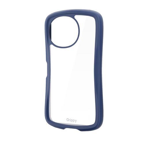 エレコム PM-S253GRPFCNV AQUOS sense10 ( SH-53F ) ケース ハイブリッド カバー ストラップホール付 ネイビー