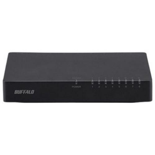 バッファロー LSW4-TX-8EP/BKD 10/100Mbps対応スイッチングHub プラスチック筐体/電源外付けモデル(8ポート) ブラック