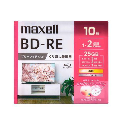maxell BEV25WPG10S 録画用ブルーレイディスク 130分/1層25GB 10枚