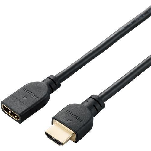 エレコム DH-HDEX05BK HDMI 延長 ケーブル 0.5m 4K 60p 金メッキ Fire TV Stick など対応 RoHS指令準拠