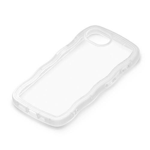 PGA PG-25KWPT01CL iPhone 16e用 ウェーブケース クリア