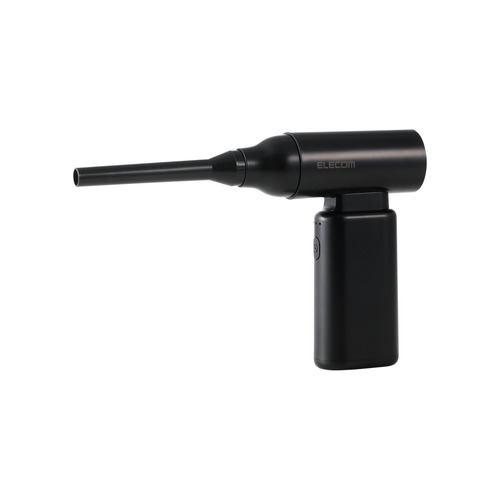 エレコム AD-ALB02BK エアダスター 電動 USB 充電式 3段階風量調整 ノズル付属 小型 軽量 ブラック