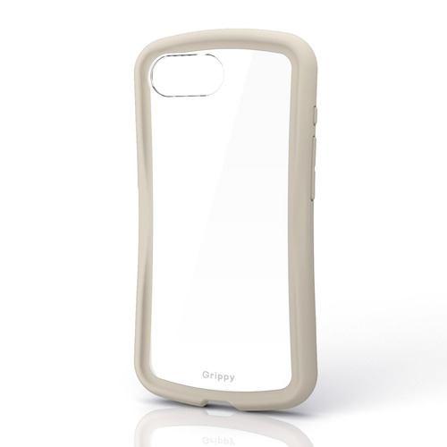 エレコム PM-A26SGRPFCGB iPhone 17e/16e Grippy ハイブリッドケース フレームカラー メタルステッカー付