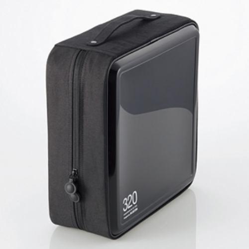 ケース エレコム CD DVD CCD-H320BK CD/DVDファスナーケース 320枚収納 ブラック