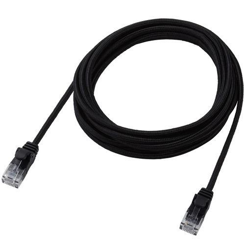 エレコム LD-GPAM/BK30 LANケーブル CAT6A 3m 爪折れ防止 ブラック