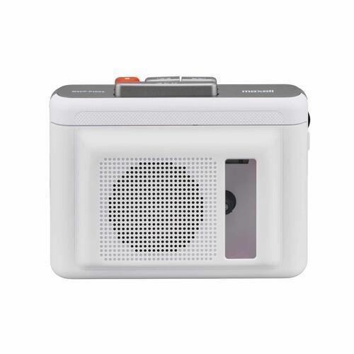 マクセル MXCP-P100SWH ポータブルカセットプレーヤー スピーカー内蔵 Bluetooth対応 充電式 ホワイト