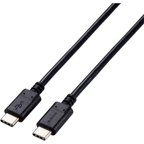 エレコム U2C-CC5PC10NBK USB2.0ケーブル C-Cタイプ 認証品 USB Power Delivery対応 5A出力 100W コ