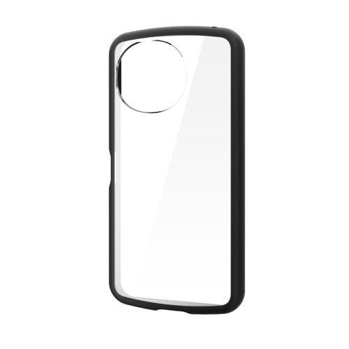 エレコム PM-S253TSLFCBK AQUOS sense10 ( SH-53F ) ケース ハイブリッド カバー 軽量 薄型 ストラップホール