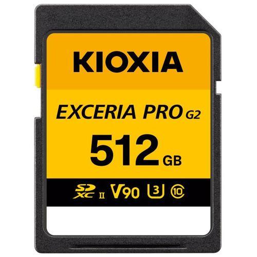 KIOXIA KSDXU-B512G SDXCカード 512GB Class10 UHS-II UHSスピードクラスU3 ビデオスピードクラスV90