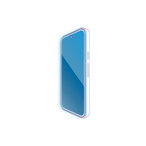 エレコム PM-P251FLGGBL Google Pixel 9a ガラスフィルム 画面内指紋認証対応 BLカット 表面硬度10H 気泡防止