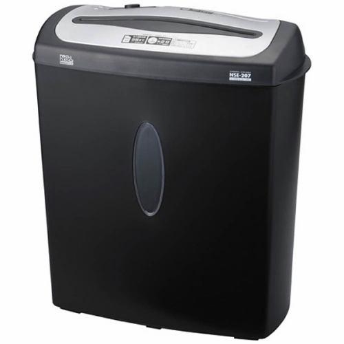 ナカバヤシ NSE-207BK クロスカットシュレッダー (A4サイズ/CD・DVD・カードカット対応)
