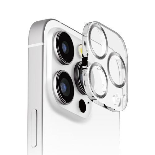 PGA PG-24BCLG10SV iPhone 16 Pro/16 Pro Max用 カメラフルプロテクター [クリア/シルバー] Premium