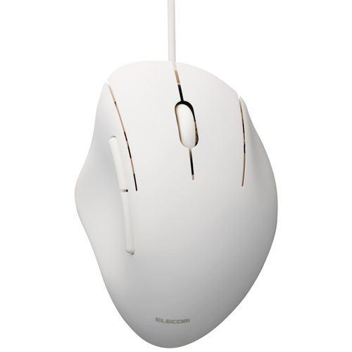 エレコム M-SH21UBSKWH 有線5ボタンマウス Windows mac対応 Sサイズ ホワイト