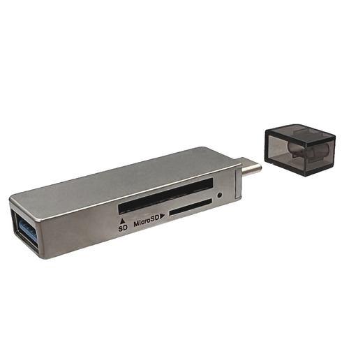 LTL Relation CMCRC002SL TypeCカードリーダー Windows Mac タブレット スマホ対応 シルバー