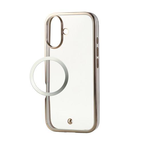 エレコム PM-A25AUCTMLGB iPhone 17 ケース 磁気吸着対応メタルステッカー付 メタリックライン グレージュ