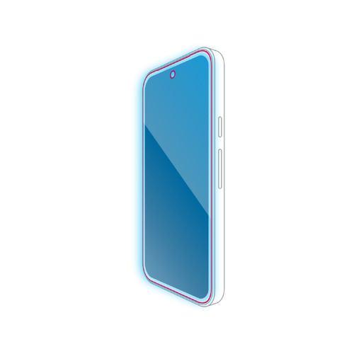 エレコム PM-P251FLGGTBL Google Pixel 9a ガラスフィルム 画面内指紋認証対応 BLカット 表面硬度10H 気泡防止