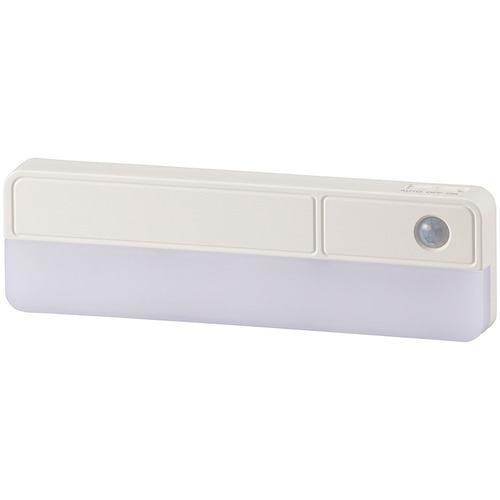 オーム電機 NIT-BLA6JRC-W LEDセンサーライト 80lm 電池式