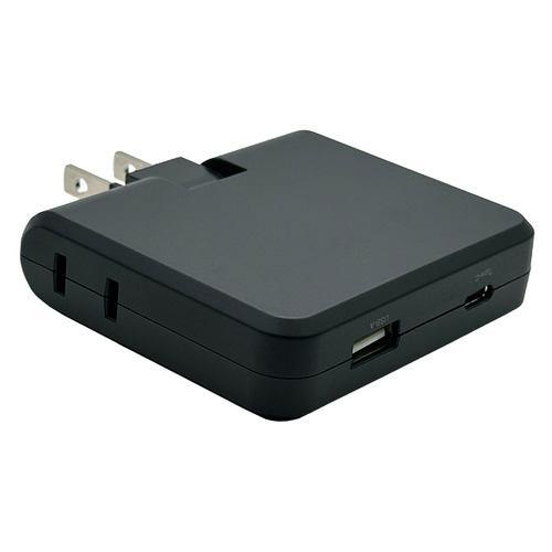 OSMA TP-A2UCP35BK USBコンセントタップ 35W対応 薄型 コンセントx1 USBポートx1 Type-Cポートx1 ブラック