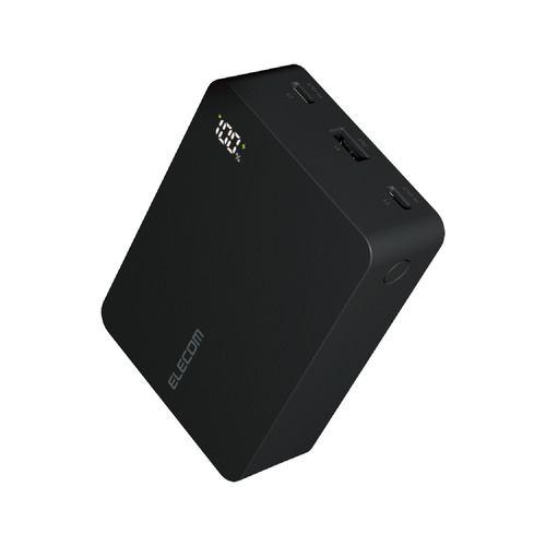 エレコム DE-C72L-20000BK モバイルバッテリー 20400mAh USB Type-C入出力×2 USB-A出力×1 スマホ・タブレッ