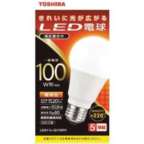 東芝 LDA11L-G/100V1 LED電球 全方向 電球色 100W形相当