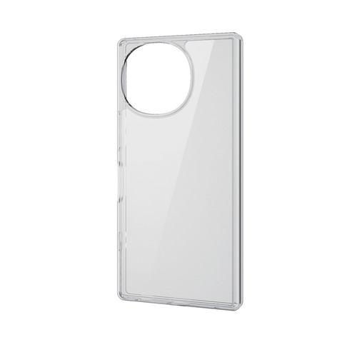 エレコム PM-S252HVCKCR AQUOS R10 ( SH-51F ) ケース ハイブリッド カバー カメラレンズ保護設計 ストラップホール