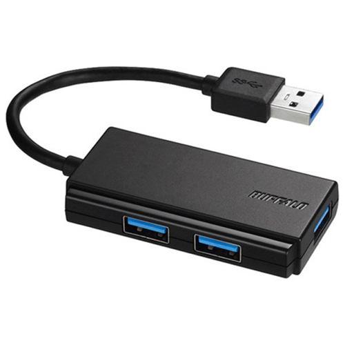 バッファロー BSH3U100U3BK USB3.0 バスパワーハブ 3ポートタイプ ブラック