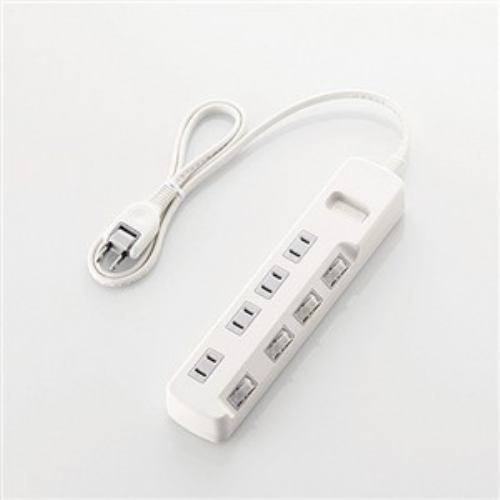 エレコム T-E5A-2420WH 個別スイッチ付 省エネタップ 2.0m ホワイト
