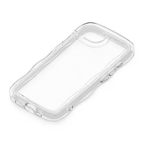 PGA PG-25KAR11CL iPhone 16e用 ウェーブ エアクッションケース クリア
