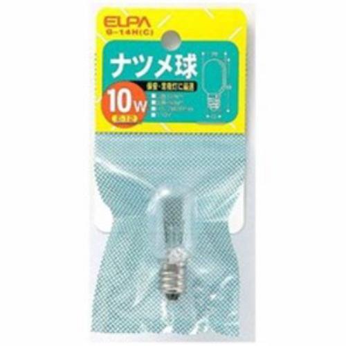 ELPA G-14H(C) ナツメ球 10W 透明