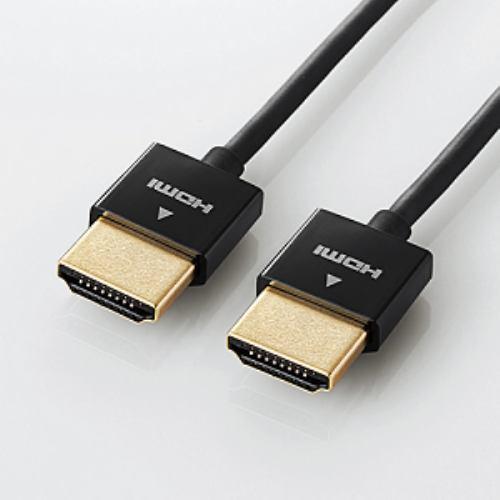 エレコム スーパースリムイーサネット対応HDMIケーブル HDMI(タイプA)-HDMI(タイプA) CAC-HD14SS10BK