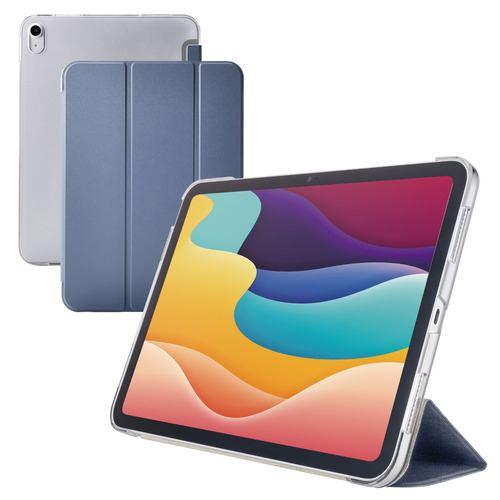 エレコム TB-A25RWVBG iPad ケース 11インチ ( A16 )/10.9インチ 第10世代 フラップ カバー ブルーグレー