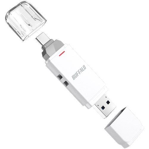 BUFFALO SSD-SD500U3-WA USB 3.2(Gen2) Type-C/Type-A両対応 スティック型SSD 500GB