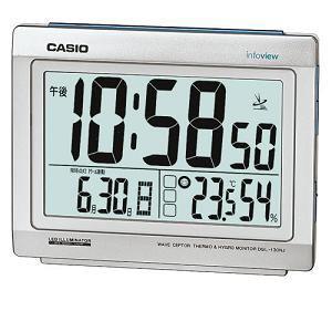 カシオ DQL-130NJ-8JF 電波時計(置き時計) 生活環境お知らせ(湿度計 / 温度計)タイプ
