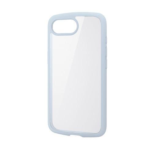 エレコム PM-A25STSLFCBU iPhone 16e TOUGH SLIM LITE ケース フレームカラー メタルステッカー付