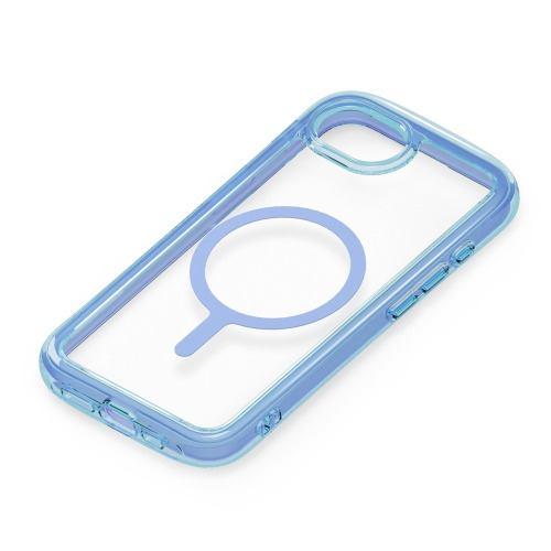 PGA PG-25KMA07BL iPhone 16e用 MagSafe対応 エアクッションケース ネオンブルー