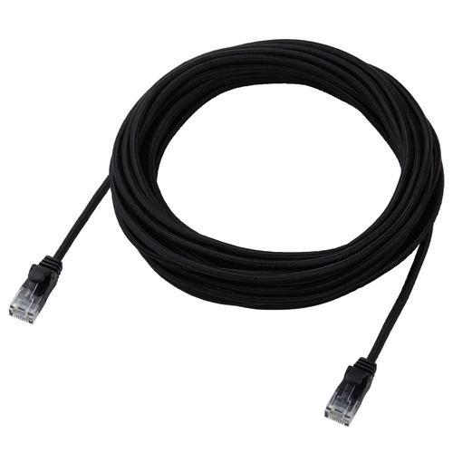 エレコム LD-GPAM/BK70 LANケーブル CAT6A 7m 爪折れ防止 ブラック