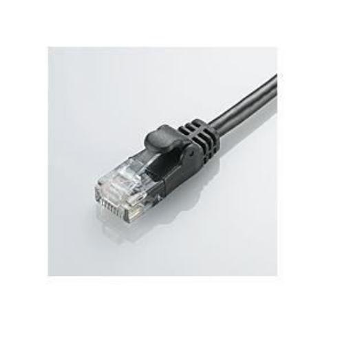 エレコム LD-GPY/BK1 CAT6準拠 Gigabit やわらかLANケーブル ヨリ線 ブラック 1m