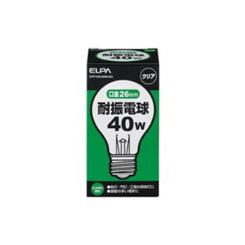 エルパ 耐震電球 40W E26 クリア EVP110V40WA55C