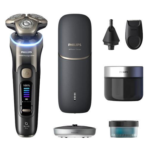 PHILIPS XP9405/49 シェーバー i9000プレステージ ウルトラ 回転刃 自動洗浄器・UV 充電ケース付 グラデーションブラック