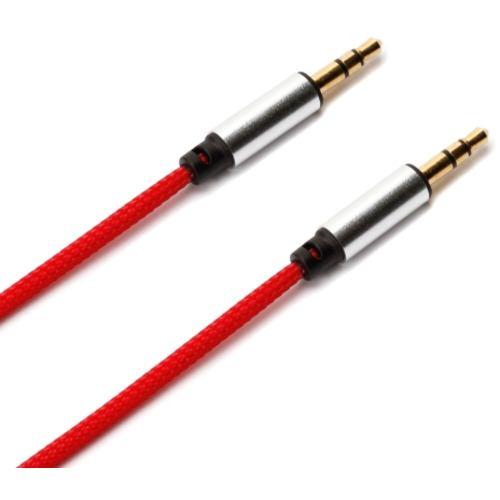 PGA PG-AUX10M12RD 3.5mmステレオミニプラグ AUXオーディオケーブル タフ 1m Premium Style レッド PGAU