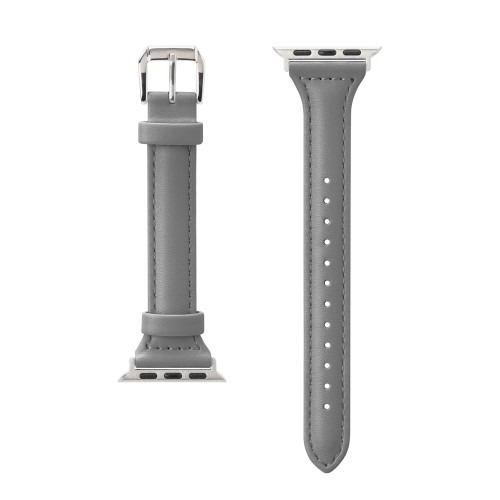 PGA PG-AW41PU02GY Apple Watch 41/40/38mm用 PUレザーバンド グレー