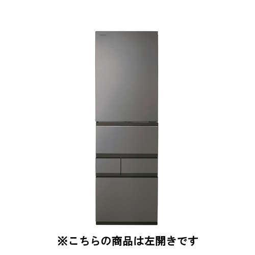 東芝 冷蔵庫 501L 左開き 5ドア 幅60cm スリムで大容量 3段冷凍室 広々冷蔵室 GR-A500GTL(TH) グレー系