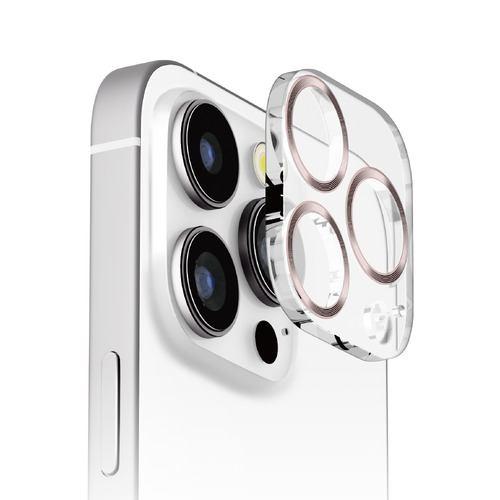 PGA PG-24BCLG11GD iPhone 16 Pro/16 Pro Max用 カメラフルプロテクター [クリア/ゴールド] Premium