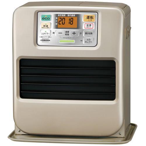 CORONA FH-SR3326Y(N) 石油ファンヒーター 9畳まで リモコン付 大きなお知らせ音 タンク容量5L シャンパンゴールド