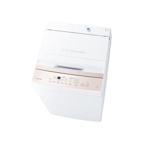 東芝 全自動洗濯機 洗濯:7.0kg 簡易乾燥 幅55.5cm Wシャワー洗浄 スピードコース 部屋干しモード AW-7GM4(W) ホワイト系