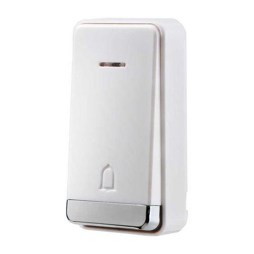 ELPA 電池を使わないWC 押しボタン/ワイヤレスチャイム(圧電)/来客通知用品 WCP90