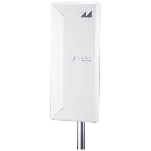 日本アンテナ UDF90W 屋外用薄型UHFアンテナ 強・中電界向け 水平偏波専用 F-PLUSTYLE(エフプラスタイル) ホワイト