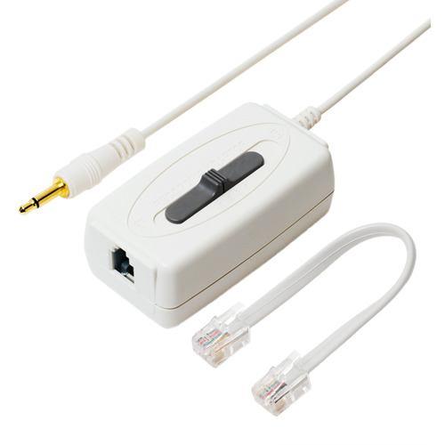 ミヨシ DSP-H44/WH 通話録音アダプター 受話器用 ホワイトDSPH44/WH