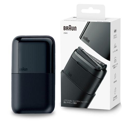 ブラウン M1012C Braun mini 電気シェーバー 2枚刃 充電式 水洗い対応 ブラック