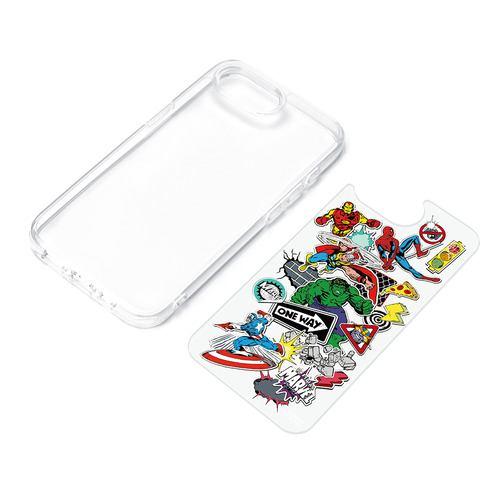 PGA PG-D25KPT08MVL iPhone 16e用 クリアハイブリッドケース マーベル